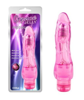 Vibrator Realist Multispeed Precious Jelly Roz 21 cm foto