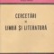Cercetari de limba si literatura