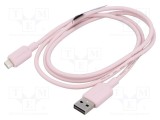 Cablu USB 2.0 Apple Lightning - VENTION, 1m, mufă nichelat