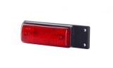 Lampa Gabarit Auto LED 12/24V, Rosu/Alb, 96x36mm, Omologare E20, Suport Cauciuc, Universal