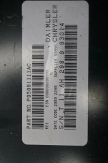 Cod Deblocare Radio 2010 JEEP PATRIOT AM FM CD PLAYER OEM P05091111AC, Decodare