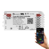 Cumpara ieftin Controller LED SPI Pixel GLEDOPTO GL-SPI-206P, ZigBee + 2.4G RF, Tuya, RGB/RGBW/RGBCCT, 5-24V, 15A, Music Sync