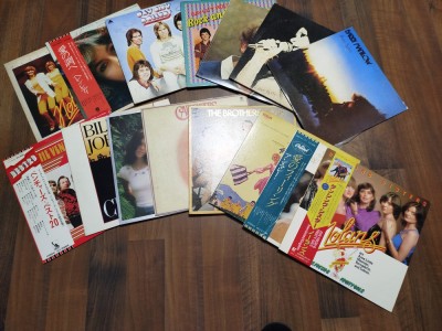 PACK 15 LP DISCURI Vinil &amp;quot; Prese japoneze &amp;quot; POP-ROCK VG+; EX foto