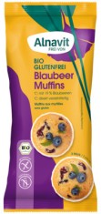 Briose cu afine fara gluten,bio, 140g, 2 buc. Alnavit