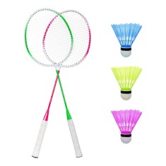 Set Badminton, 3 fluturasi, 66 cm, maner anti-aluncare