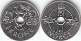 Norvegia 1997 - 1 krone, circulata