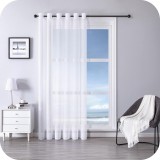 Cumpara ieftin Draperie Premium, 240 x 300 cm, Prindere pe Sina cu Inele, Alb - CN