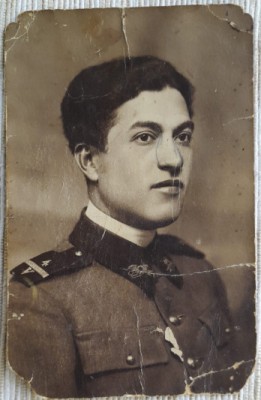 1928 Foto veche militar, tip CP, Romancăuți, Basarabia, adnotată verso/ Cernauți foto