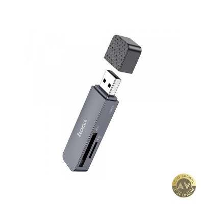 Cititor Card USB HOCO HB45 SD - microSD Gri foto