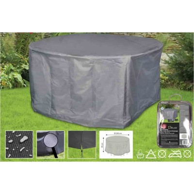 Husă Protecție Mobilier Grădină Rotundă, Impermeabilă 200x95cm foto