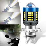 Cumpara ieftin Bec LED H4 Moto ATV cu Lupă 30W 1800LM 6500K 12V Plug &amp; Play