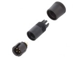 Conector Circular Mufă Tată 4-PIN Aurit 3A