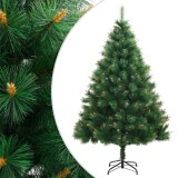 VidaXL Brad de Crăciun artificial cu suport și balamale, 150 cm