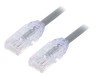 PANDUIT Cablu Patch Cord U/UTP Cat6a 0.5m LSZH Gri 28AWG Conductor Cupru RJ45