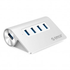 Hub USB Orico M3H4 PRO 4x USB 3.0 din aluminiu foto