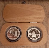 Cumpara ieftin Set Monede BNR uncie argint, Monumente de arta feudala crestina. Manastirea Trei Ierarhi si Cotroceni