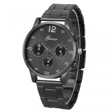 Cumpara ieftin Ceas Barbatesc Gescar Black Vision, Quartz, Analogic, Curea Metal Negru, 42mm