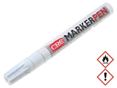 Marker Alb cu Vopsea, Capăt Rotund 3mm foto