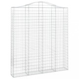 Cumpara ieftin Cos gabion arcuit, 200x30x220/240, fier galvanizat