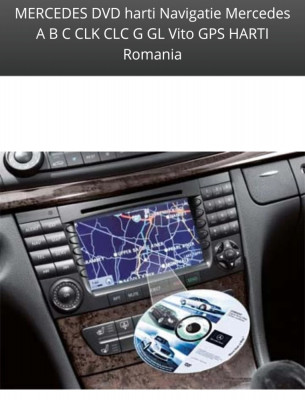 MERCEDES DVD harti Navigatie Mercedes A B C CLK CLC ML GL Vito GPS HARTI Romania foto