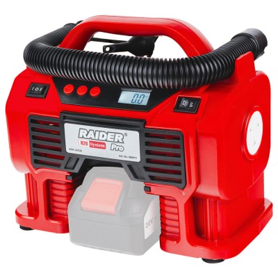 Compresor de aer RDP-JAC20 Solo (fara acumulator si incarcator), 12 V, Raider 089411 foto