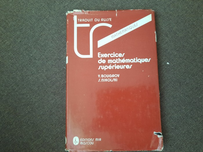 Y. Bougrov - Exercices de mathematiques superieures