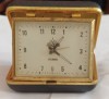 CY - Ceas mecanic de masa &amp; voiaj cu sonerie brand &quot;ARADORA&quot; / perfect functional / Romania comunism / RAR