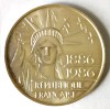 FRANTA 100 FRANCI 1986 STATUIA LIBERTATII ARGINT AUNC 900/1000 15 G, Europa