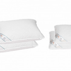 Set 2 perne 50x70 cm si 2 perne 40x40 cm HypoallergenicMed Somnart, microfibra matlasata Relax KipRoom