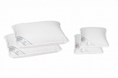 Set 2 perne 50x70 cm si 2 perne 40x40 cm HypoallergenicMed Somnart, microfibra matlasata Relax KipRoom foto