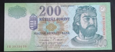 Ungaria, 200 Forint 2001. foto