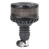 Lampa de avertizare LED tip kogut W28P AMiO 12/24V, 16 LED, portocaliu, suport flexibil, IP6K9K, R65 R10 TA1 E9, 110 x 169 mm