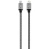 Cablu Date si Incarcare USB-C - Lightning Goui Metallic, 18W, 1m, Gri G-METALLICC94S, Apple