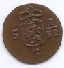 Indiile de Est Olandeze &frac12; Duit (Batavia) 1808 - Cupru, 19 mm KM-75, Asia, Cupru (arama)