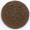 Indiile de Est Olandeze &frac12; Duit (Batavia) 1808 - Cupru, 19 mm KM-75
