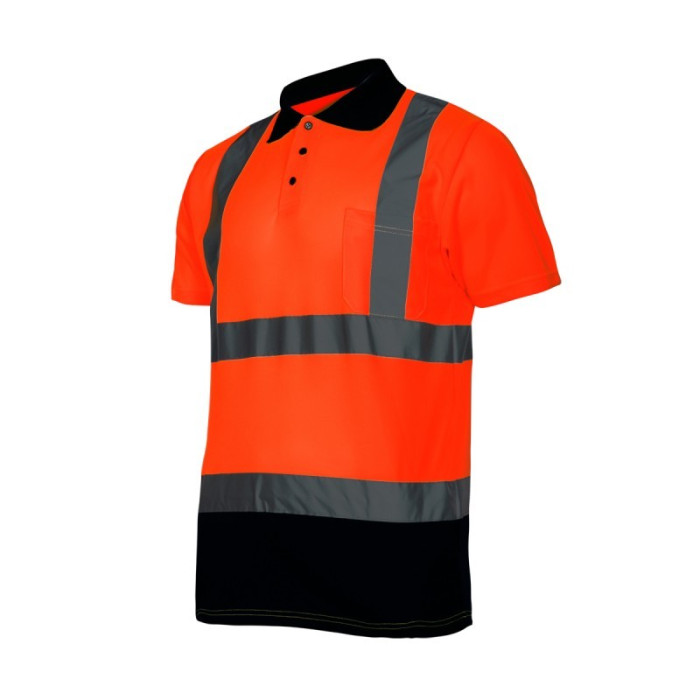 Tricou reflectorizant polo Lahti Pro, marimea XL, portocaliu