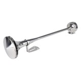 Claxon fanfara pneumatica AMiO, semnal sonor cromat 620 mm, ton jos, 115 dB, presiune de lucru 0.3-0.9MPA, pentru autoturisme, camioane, utilaje