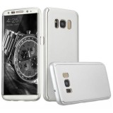 Husa Samsung Galaxy S8 Full Cover 360 Fata Spate Argintiu Plastic