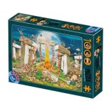 Cumpara ieftin Puzzle adulti D-Toys Cartoon Collection - Stonehenge, 1000 piese
