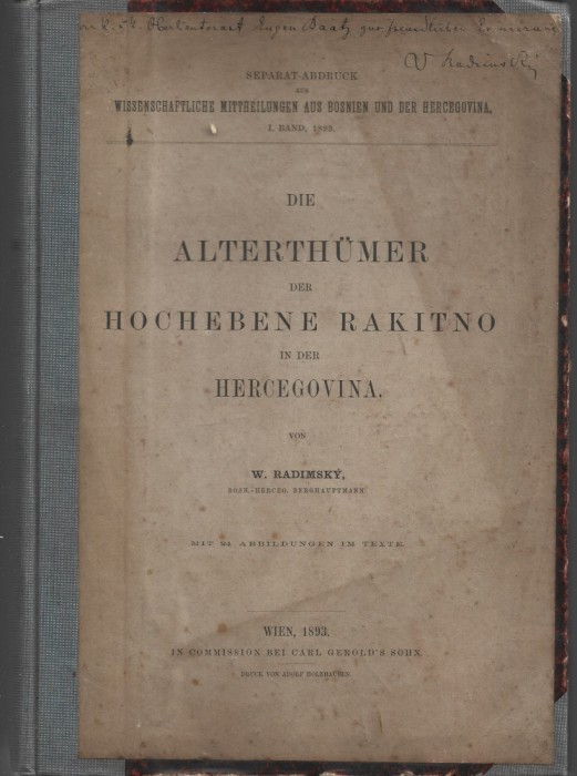 1125SPN Colegat de 14 lucrări arheologie 1893
