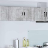 vidaXL Dulap de bucătărie Gri din beton 80 x 31 x 40 cm Lemn compozit 884937