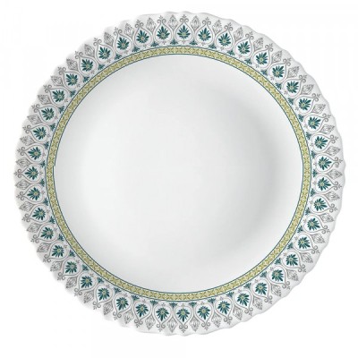 Set 6 Farfurii Intinse Mari Opal Alb Model Persia 26cm DNC60211 foto
