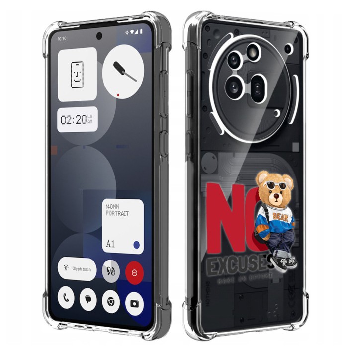 Husa antisoc pentru nothing phone (3a) pro - airbag tpu, col&Egrave;uri ranforsate - no excuses