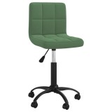 Cumpara ieftin Scaun de birou pivotant, verde inchis, catifea