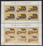 LP 1683b - EUROPA 2005 - Gastronomie, coli de 6 timbre - 2 buc, Nestampilat