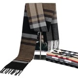 Fular Cashmere barbatesc cu franjuri