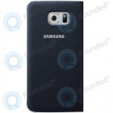 Portofel Samsung Galaxy S6 Flip p&acirc;nză neagră (EF-WG920BBEGWW)