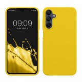 Husa Kwmobile pentru Samsung Galaxy A15 5G, Galben, Silicon, KWM000021MF010C, Carcasa