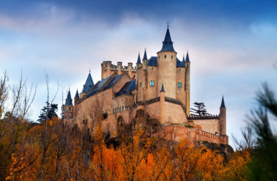 Tablou canvas City50 Castel Segovia Spania, 60 x 40 cm foto
