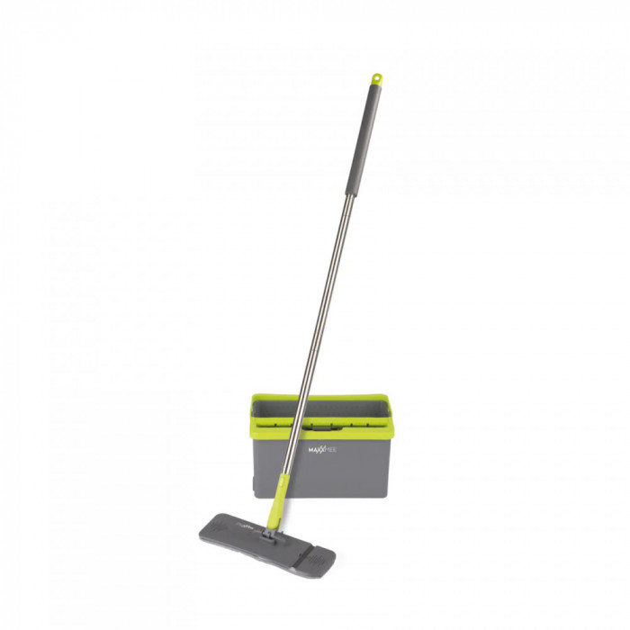 Mop plat de stergere Maxxmee, 32 x 10,5 cm, galeata 5 l